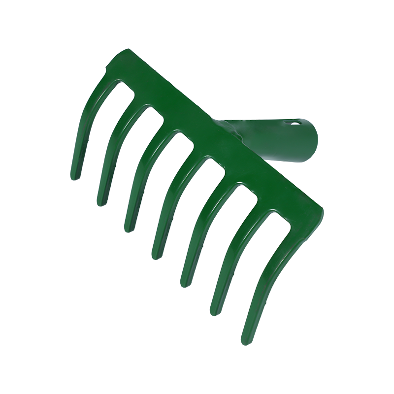 7GRPZ03 Green carbon steel seven-tooth rake