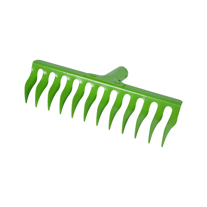 12GRPZ16 Green carbon steel twelve-tooth ox-tooth rake