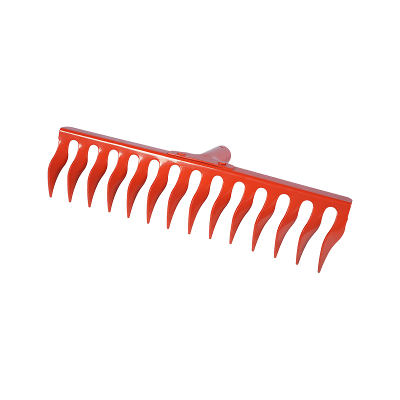 14GRPZ17 Orange carbon steel fourteen-tooth ox-tooth rake